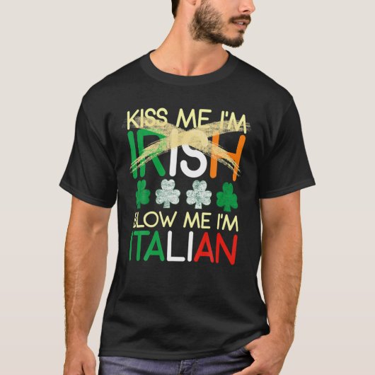 キス私アイリッシュ吹私はセイタリアンスト・パトリックの Tシャツ (正面)