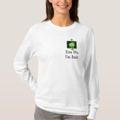 キス私アイリッシュ – グリーンカップケーキとことわざ Tシャツ (正面)