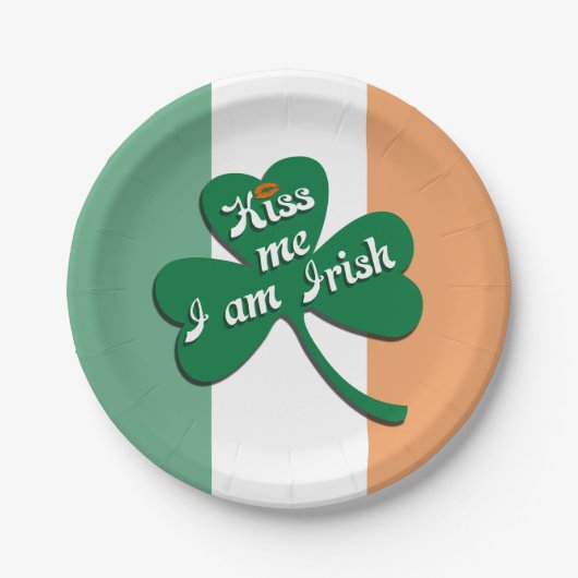 キス私アイリッシュ ペーパープレート (正面)