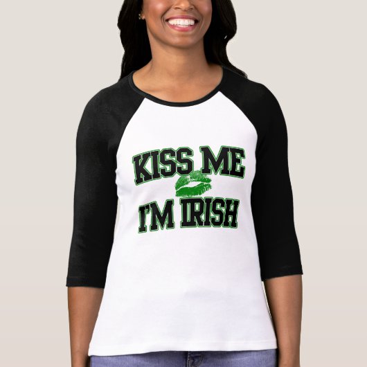 キス私アイリッシュ、St patricks dayシャツ トライブレンドＴシャツ (正面)