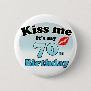 キス私70誕生日 缶バッジ