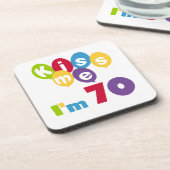 キス私70誕生日Tシャツとギフト コースター (左側)