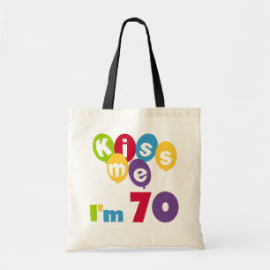 キス私70誕生日Tシャツとギフト トートバッグ