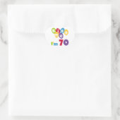 キス私70誕生日Tシャツとギフト ハートシール (バッグ)