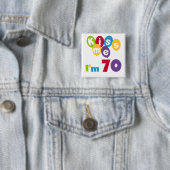 キス私70誕生日Tシャツとギフト 缶バッジ (インサイチュ)