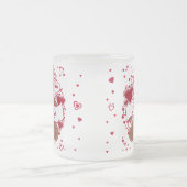 キス私！バレンタイン・デイ・テディ・ベア フロストグラスマグカップ (中央)