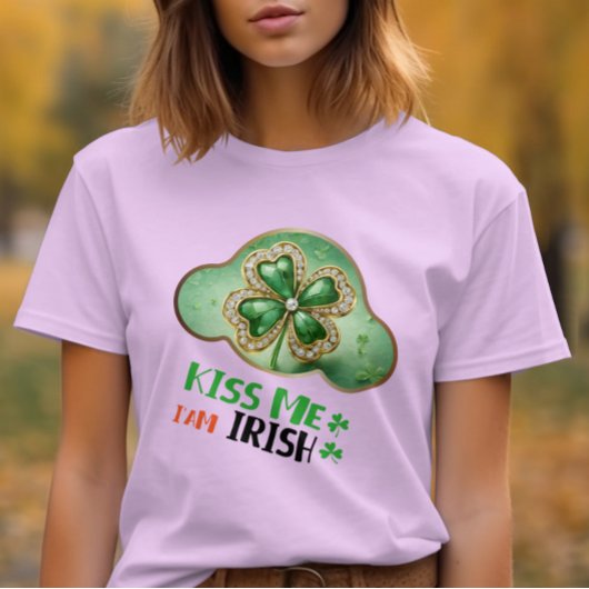 キス私、私はアイルランド人 – アイルランド恵み Tシャツ