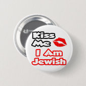 キス私…私はユダヤ人 缶バッジ (正面&裏面)