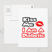 キス私…私は糖尿病だ ポストカード (正面/裏面)