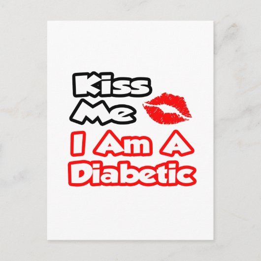 キス私…私は糖尿病だ ポストカード (正面)