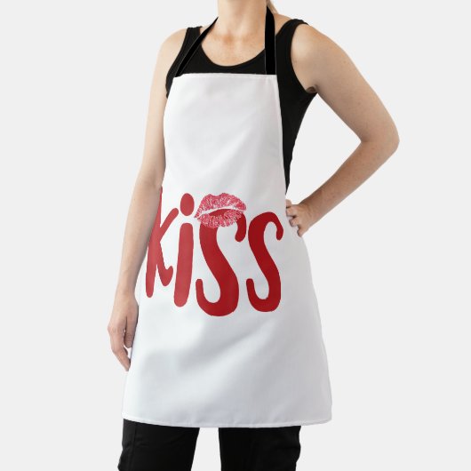 キス結婚キルガールズグループトリオキス衣装レッド エプロン (インサイチュ)