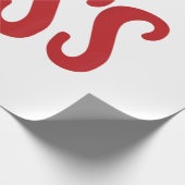 キス結婚キルガールズグループトリオキス衣装レッド ラッピングペーパー (角)