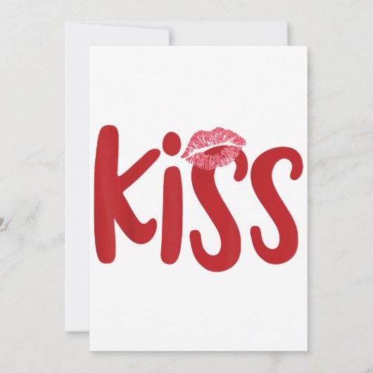 キス結婚キルガールズグループトリオキス衣装レッド 招待状 (裏面)