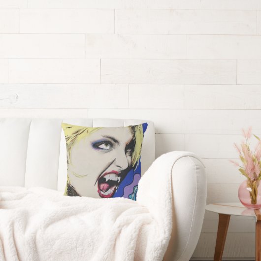 'キス絵を描懸命's on a クッション (ソファ)