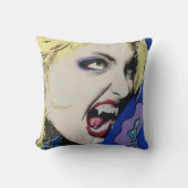 'キス絵を描懸命's on a クッション (正面)