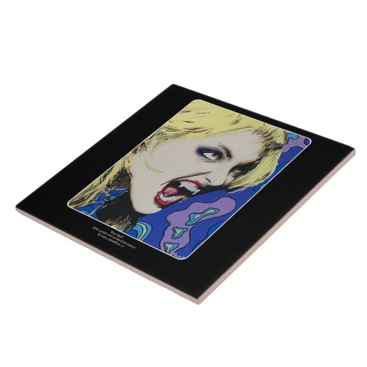 'キス絵を描懸命's on a タイル (側面)