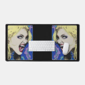 'キス絵を描懸命's on a デスクマット (キーボード&マウス)