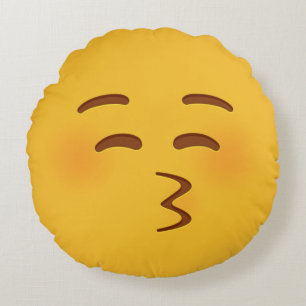 キス絵文字 ラウンドクッション