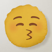 キス絵文字 ラウンドクッション (裏面)