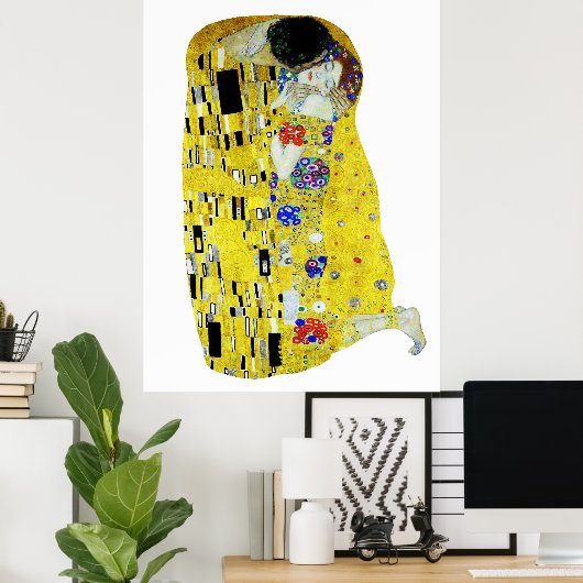 キス絵画ズバイグスタフクリムト ポスター (ホームオフィス)