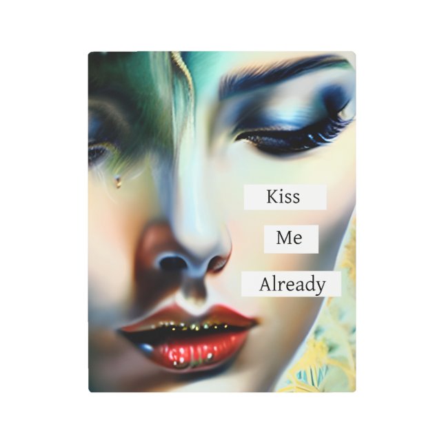 キス自分 |ファンタジーEthereal Art メタルプリント (正面)