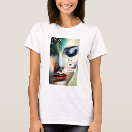 キス自分 |ファンタジーEthereal Art Tシャツ (正面)