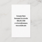 キス記号 | メイクアップブラシセット 名刺 (裏面)