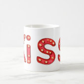 キス記号（赤） コーヒーマグカップ (中央)