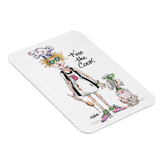 キス調理師、あなたの感謝マグネットを表示する マグネット (右側)