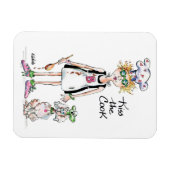 キス調理師、あなたの感謝マグネットを表示する マグネット (横)