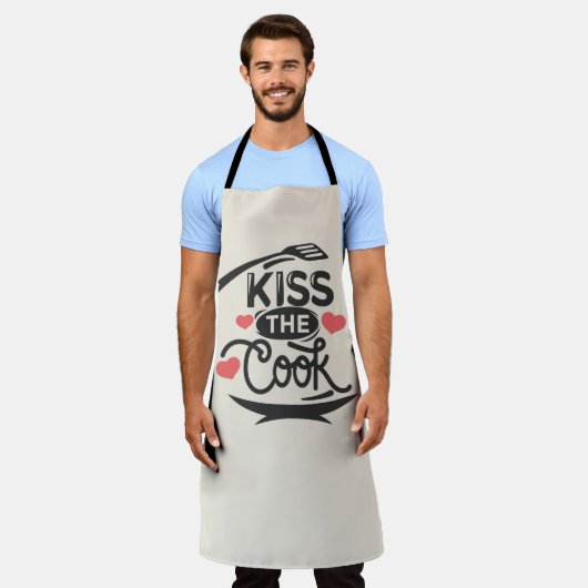 キス調理師 エプロン (着用した状態)