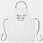 キス調理師、キッチンの式パーソナライズされた エプロン (正面)