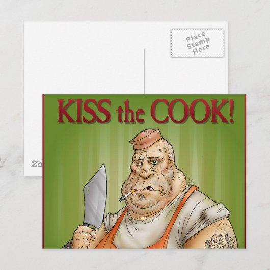 キス調理師 ポストカード (正面/裏面)