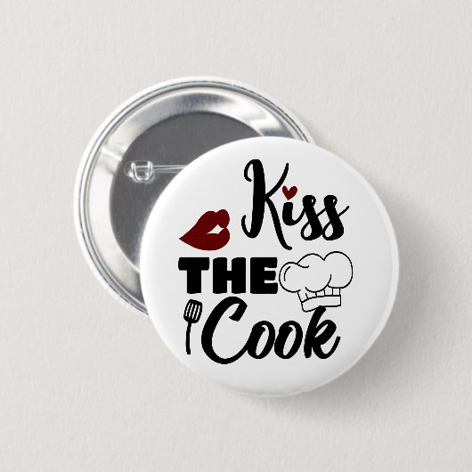 キス調理師 缶バッジ (正面&裏面)