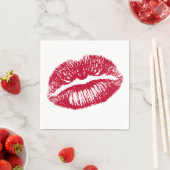 キス赤い唇 スタンダードカクテルナプキン (インサイチュ)