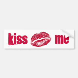 キス赤い唇 バンパーステッカー