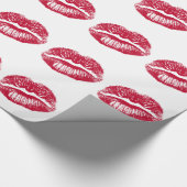 キス赤い唇 ラッピングペーパー (角)