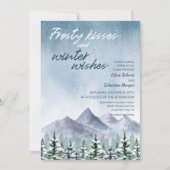 キス霜の降りたと冬はフォレストの結婚願い 招待状 (正面)