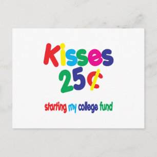 キス25セント…大学基金 ポストカード