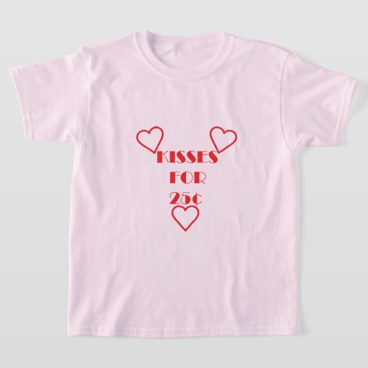キス25セント – Girls'Basic T-Shirt Tシャツ (レイダウン)
