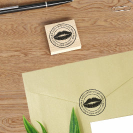 キス2"ゴム印でシール ラバースタンプ