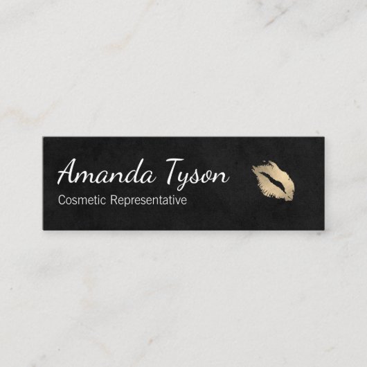 キス/お洒落黒 スキニー名刺 (正面)