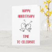 「キス」への時間 – 「記念日」 カード (黄色い花)