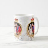 キス,ウィル+ケ王室のイト結婚+大理石 コーヒーマグカップ (正面右)