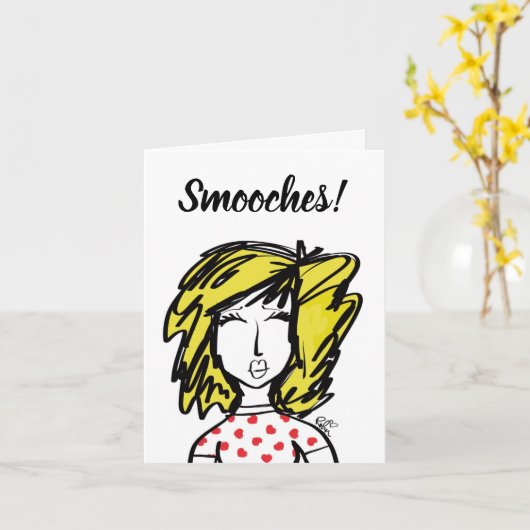 キス! カード (黄色い花)