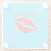 キス ガラスコースター (裏面)