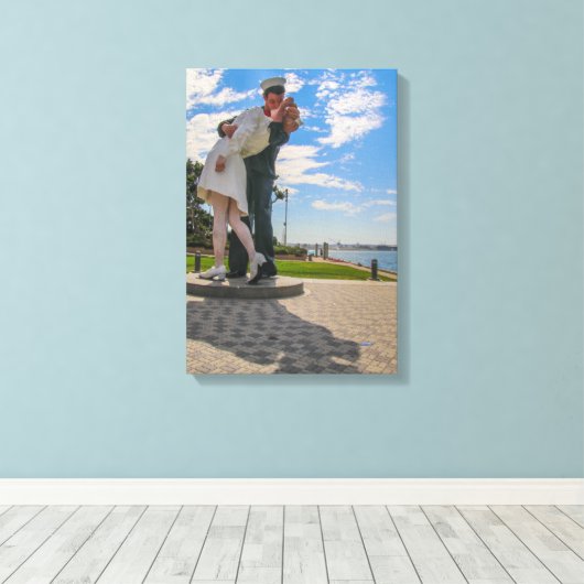 キス! キャンバスプリント (インサイチュ (ウッドフロア))