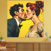 キス キャンバスプリント (インサイチュ (リビング))