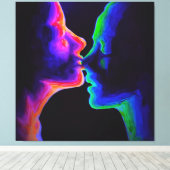 キス キャンバスプリント (インサイチュ (ウッドフロア))