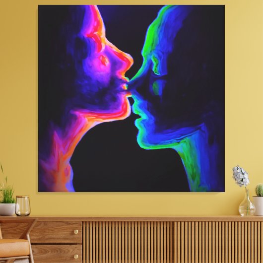 キス キャンバスプリント (インサイチュ (リビング))